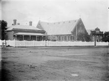 Bairnsdale Methodist Church - Former - Parsonage, Church and Sabbath School 00-00-1900 - Photograph supplied by Bruce Walker