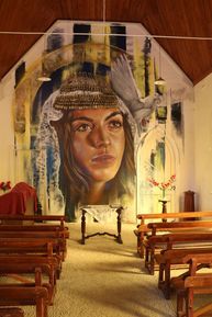 Goorambat Uniting Church - Mural 09-04-2019 - John Huth, Wilston, Brisbane