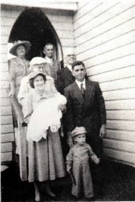 Haigslea Methodist Church - Former - Young Man in Front - John Huth 13-07-1957 - G Huth, Haigslea, Queensland - See Note.