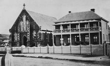 Ipswich City Uniting Church + Manse 00-00-1870 - Creator Unknown