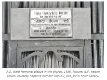 J G Ward Memorial Presbyterian Church - Former 00-00-1936 - Australian Rural & Regional News - See Note.