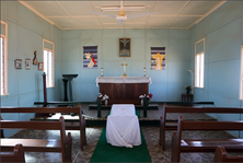 Memorial Anglican Church of the Incarnation - Bier remaining after funeral 00-10-2020 - Judith Salecich