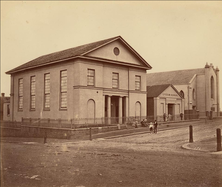 Rose Bay Presbyterian Church - Sydney Town Building - In Background 00-00-1870 - Charles Percy Pickering - See Note