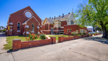 Shepparton Uniting Church - Former - Original Wesleyan building in foreground 00-01-2022 - realcommercial.com.au