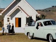 St David's Presbyterian Church - Former 10-08-1957 - Provided by Lyle Walker (Taken from wedding movie)