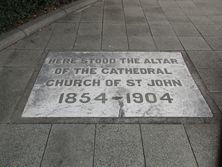 St John's Pro Cathedral - Former - Tablet in footpath 21-11-2018 - John Huth, Wilston, Brisbane