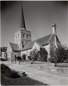 St Michael's Anglican Church 00-00-1955 - By William Brindle Contributed to NLA - nla-vn4588606