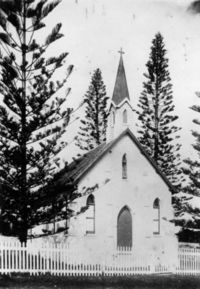 St Paul's Anglican Church - Prior to Porch Being Built 00-00-1905 - John Oxley Library - State Library of Queensland