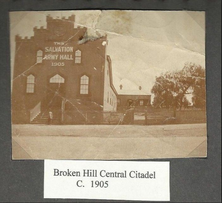 The Salvation Army - Broken Hill Corps - Former 00-00-1905 - Salvation Army Website - See Note.
