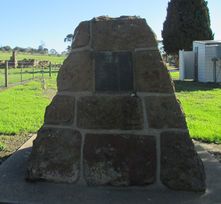 Warncoort Methodist Church - Former - Memoriial Cairn 14-05-2016 - John Threlfall, Mount Duneed.